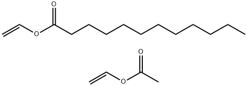 十二酸乙烯酯与乙酸乙烯酯的聚合物, 26354-30-3, 结构式