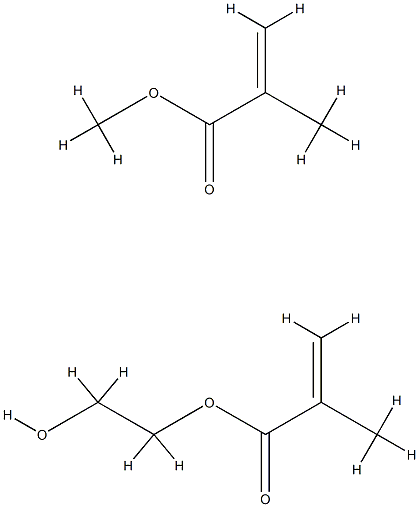 メタクリル酸·メタクリル酸アルキル·スチレン共重合物 化学構造式