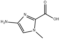 4-氨基-1-甲基-1H-咪唑-2-羧酸, 263710-28-7, 结构式