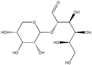 2-O-(β-D-Xylopyranosyl)-D-glucose Struktur