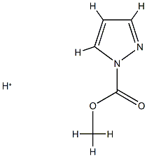 1H-Pyrazole-1-carboxylic acid, methyl ester, conjugate monoacid (9CI),264134-19-2,结构式