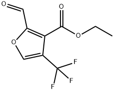 ethyl 2-forMyl-4-(trifluoroMethyl)furan-3-carboxylate Structure