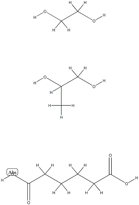 己二酸与1,2-乙二醇和1,2-丙二醇的聚合物, 26523-14-8, 结构式