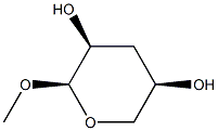 メチル3-デオキシ-α-L-erythro-ペントピラノシド 化学構造式