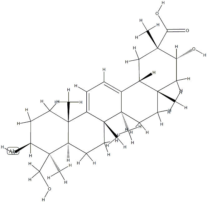 26569-28-8 3β,21α,24-Trihydroxyoleana-9(11),12-dien-29-oic acid