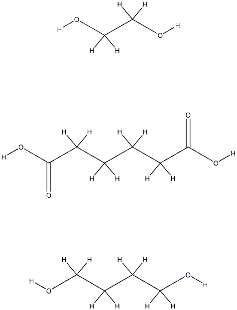 己二酸与1,4-丁二醇和1,2-乙二醇的聚合物 结构式