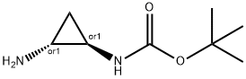 Carbamic acid, [(1R,2R)-2-aminocyclopropyl]-, 1,1-dimethylethyl ester, rel-, 265987-99-3, 结构式