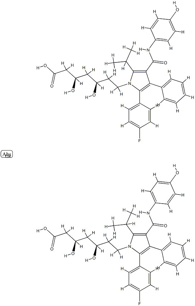 para-Hydroxy Atorvastatin CalciuM Salt 化学構造式