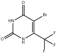 5-溴-6-(三氟甲基)嘧啶-2,4(1H,3H)-二酮,26676-21-1,结构式