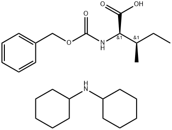 CBZ-D-异亮氨酸二环己胺盐, 26698-99-7, 结构式
