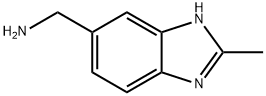 5-(氨甲基)-2-甲基苯并咪唑, 267875-44-5, 结构式