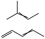 1,3-Pentadiene, polymer with 2-methyl-2-butene Struktur