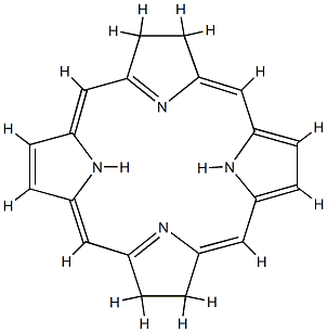 7,8,17,18-Tetrahydro-21H,23H-porphyrin Struktur