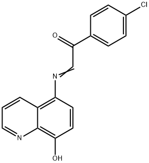 4'-Chloro-α-[(8-hydroxy-5-quinolyl)imino]acetophenone Structure