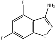 1,2-Benzisoxazol-3-amine,4,6-difluoro-(9CI) Struktur