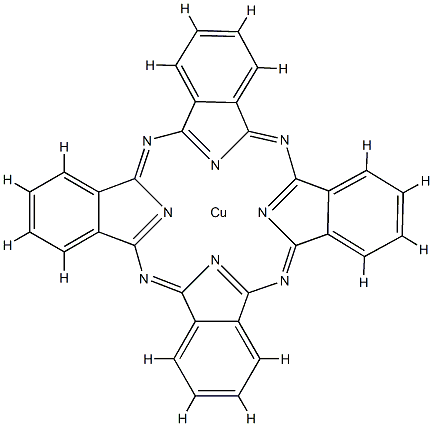POLY(COPPER PHTHALOCYANINE) Structure