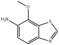 6-Benzothiazolamine,7-methoxy-(9CI) 化学構造式