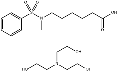 6 甲基 苯磺酰 氨基 己酸与2 2 2 次氨基三乙醇的化合物 50 6