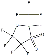2,4,4,5,5-PENTAFLUORO-2-(TRIFLUOROMETHYL)-1,3-DIOXATHIOLANE-3,3-DIOXIDE 化学構造式