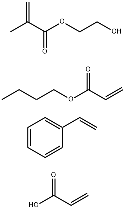 Acrylic acid, butyl acrylate, 2-hydroxyethyl methacrylate, styrene polymer  | 26985-11-5