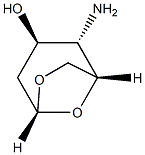 beta-D-arabino-Hexopyranose, 4-amino-1,6-anhydro-2,4-dideoxy- (9CI) Struktur