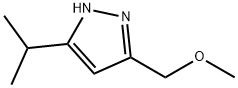 1H-Pyrazole,3-(methoxymethyl)-5-(1-methylethyl)-(9CI),270585-21-2,结构式