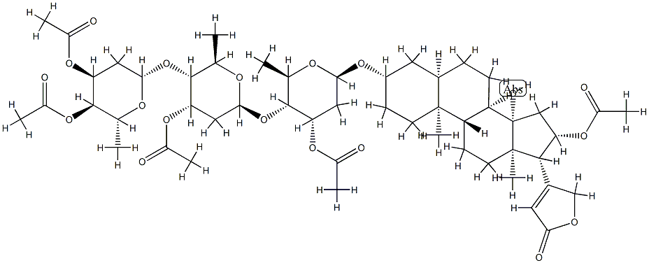 gitoxin pentaacetate 结构式