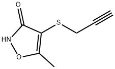 3(2H)-Isoxazolone,5-methyl-4-(2-propynylthio)-(9CI) Structure