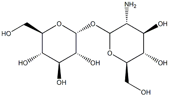 α-D-グルコピラノシル2-アミノ-2-デオキシ-α-D-グルコピラノシド 化学構造式
