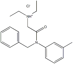 Acetamide,2-(diethylamino)-N-(3-methylphenyl)-N-(phenylmethyl)-, hydrochloride (1:1),27241-98-1,结构式