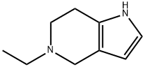 1H-Pyrrolo[3,2-c]pyridine,5-ethyl-4,5,6,7-tetrahydro-(9CI) 化学構造式