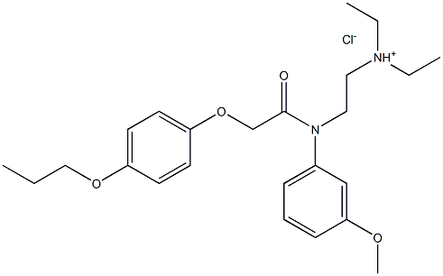 Acetamide,N-[2-(diethylamino)ethyl]-N-(3-methoxyphenyl)-2-[4-(1-methylethoxy)phenoxy]-,hydrochloride (1:1) Structure