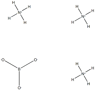 Boric acid (H3BO3), ammonium salt Struktur