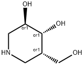 3,4-Piperidinediol, 5-(hydroxymethyl)-, (3R,4R,5S)-rel- (9CI) 结构式
