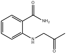 o-(アセトニルアミノ)ベンズアミド 化学構造式