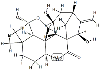 1α,5α-ジヒドロキシ-1-デオキソ-13-デオキシエンメイン 化学構造式