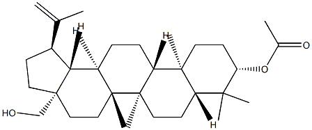 白桦脂醇-3-乙酸酯, 27570-20-3, 结构式