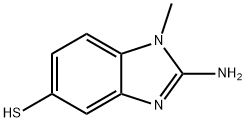 5-Benzimidazolethiol,2-amino-1-methyl-(8CI) 化学構造式