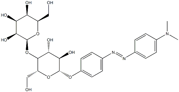 4-(4-Dimethylaminophenylazo) beta-lactoside,27597-77-9,结构式