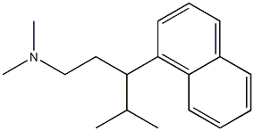 γ-イソプロピル-N,N-ジメチル-1-ナフタレン-1-プロパンアミン 化学構造式