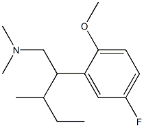 5-Fluoro-2-methoxy-N,N-dimethyl-β-(1-methylpropyl)benzeneethanamine,27684-90-8,结构式