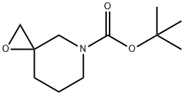 1-OXA-5-AZASPIRO[2.5]OCTANE-5-CARBOXYLIC ACID, 1,1-DIMETHYLETHYL ESTER Structure