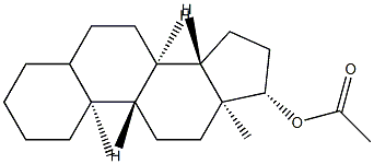 5ξ-Androstan-17β-ol acetate Structure