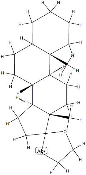 5ξ-Androstan-17-one ethylene acetal,27736-67-0,结构式