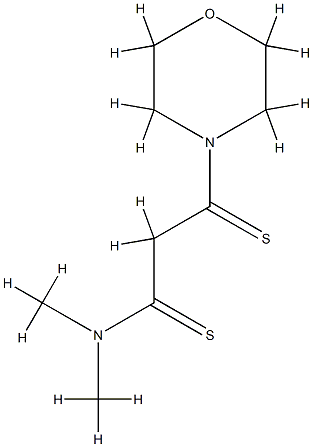 4-Morpholinepropanethioamide,  N,N-dimethyl--bta--thioxo-|