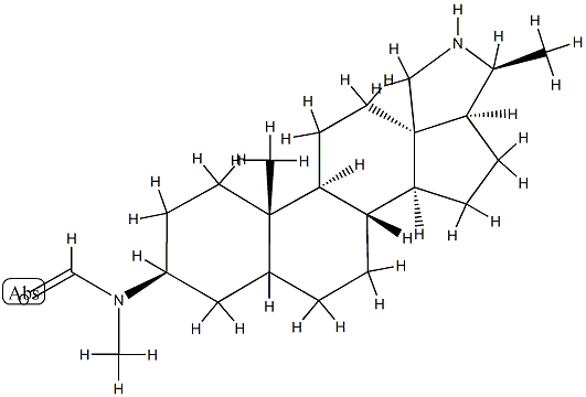 3β-(N-Methylformylamino)-22-demethylconanine,27769-09-1,结构式