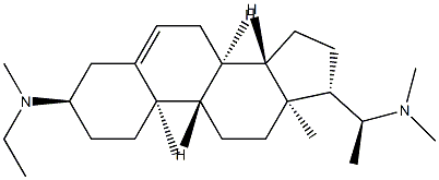 (20S)-N-Ethyl-N,N',N'-trimethylpregn-5-ene-3α,20-diamine Structure