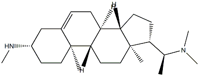 (20S)-3β-Methylamino-20-(dimethylamino)pregn-5-ene Structure