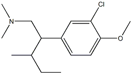 3-클로로-4-메톡시-N,N-디메틸-β-(1-메틸프로필)벤젠에탄아민