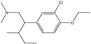 3-Chloro-4-ethoxy-N,N-dimethyl-β-(1-methylpropyl)benzeneethanamine Structure